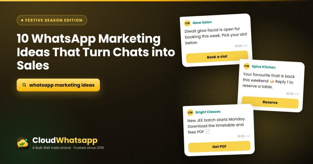 10 WhatsApp Marketing Ideas That Turn Conversations into Sales