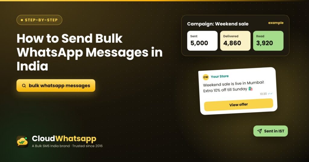 How to Send Bulk WhatsApp Messages in India for Marketing & Promotions