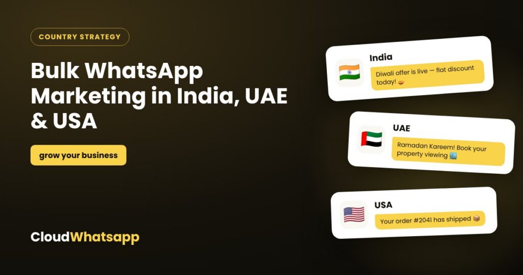 How to Use Bulk WhatsApp Marketing to Grow Your Business in India, UAE & USA