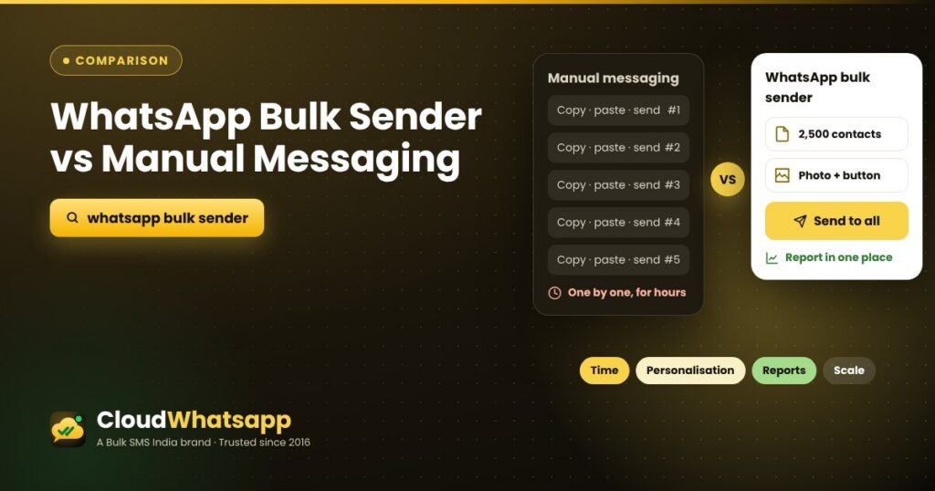 WhatsApp Bulk Sender vs Manual Messaging: Which Is Better for Growing Businesses?